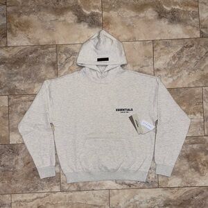 Fear of God Essentials Hoodie Light Oatmeal Size Medium